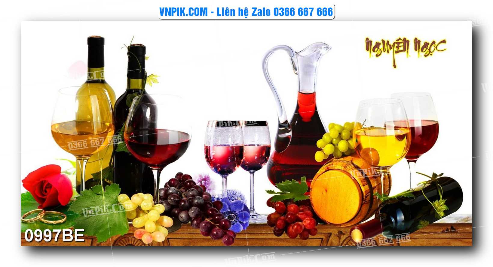 Tranh treo tường trang trí phòng bếp đẹp mã 0997BE