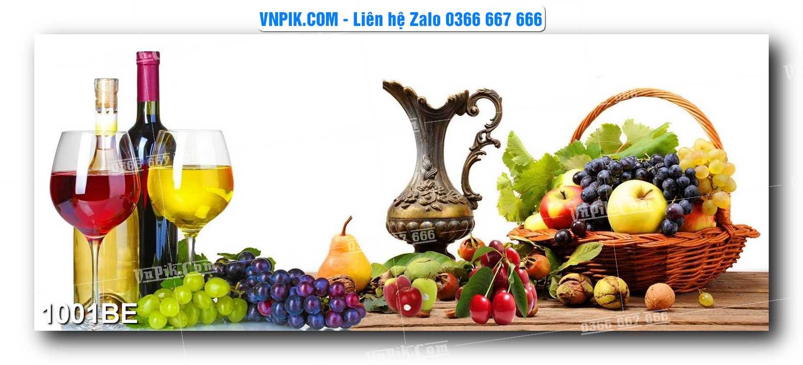 Tranh treo tường trang trí phòng bếp đẹp mã 1001BE