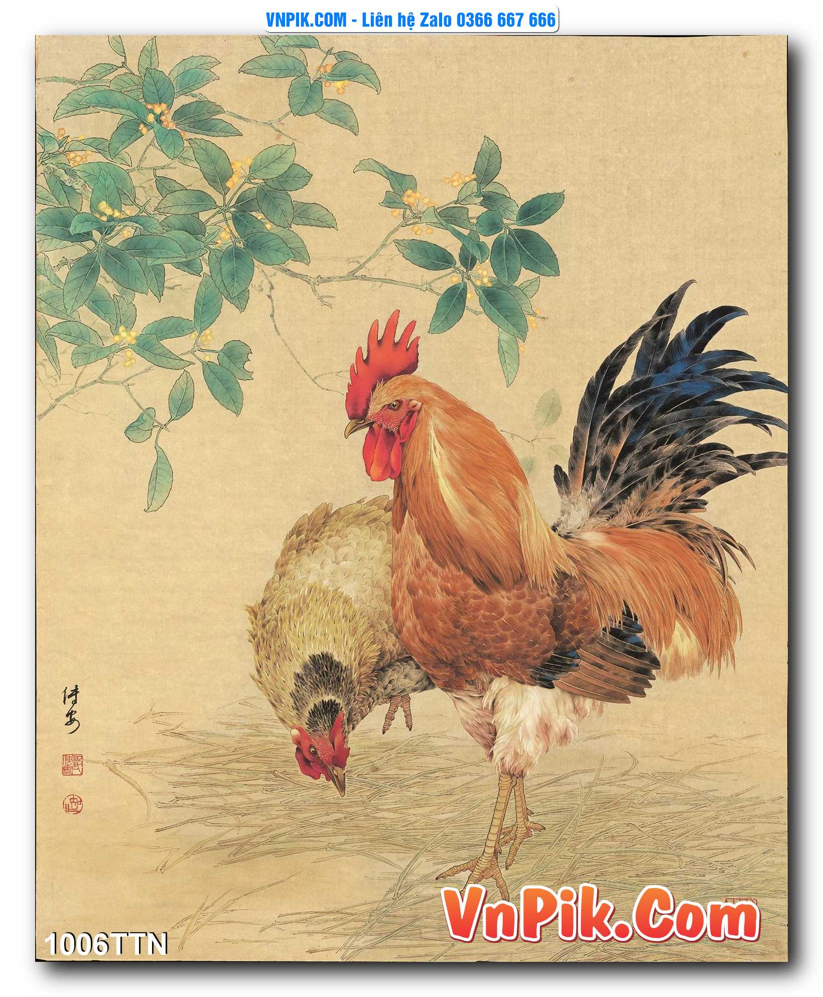 Tranh thác nước – Tranh phong thủy – Tranh treo tường mã 1006TTN