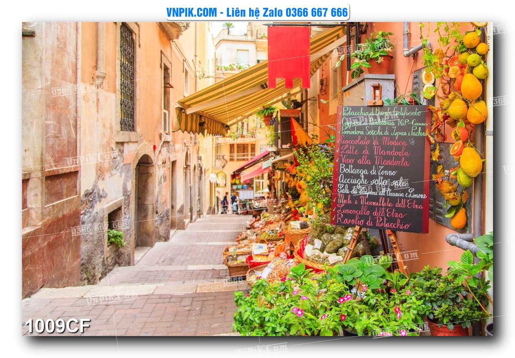 Tranh tường trang trí quán cà phê – trà chanh – trà sữa mã 1009CF