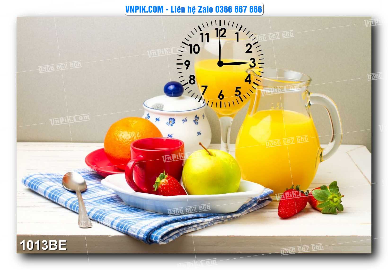 Tranh treo tường trang trí phòng bếp đẹp mã 1013BE