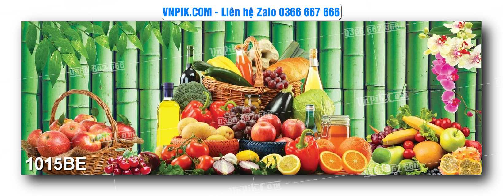 Tranh treo tường trang trí phòng bếp đẹp mã 1015BE