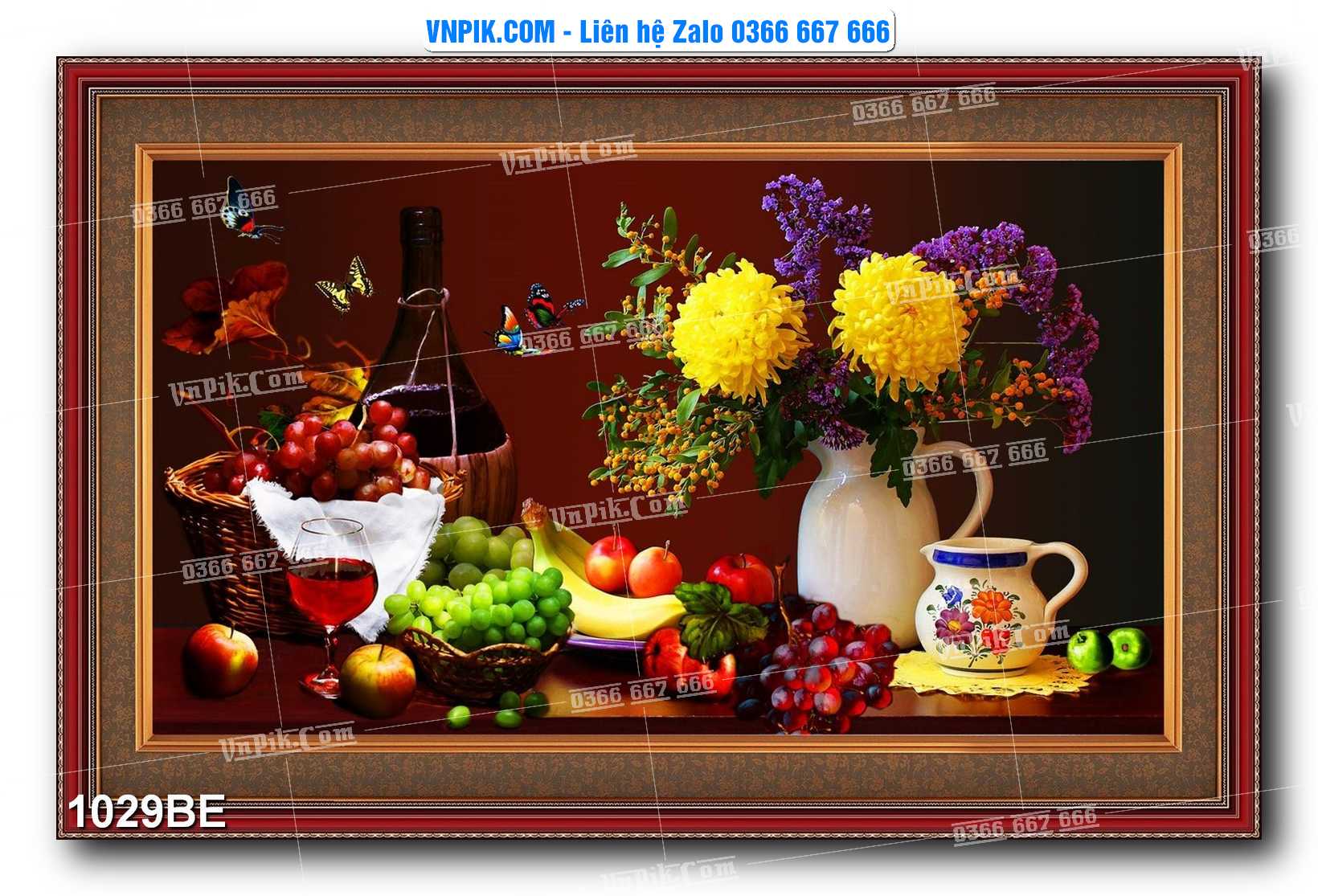 Tranh treo tường trang trí phòng bếp đẹp mã 1029BE