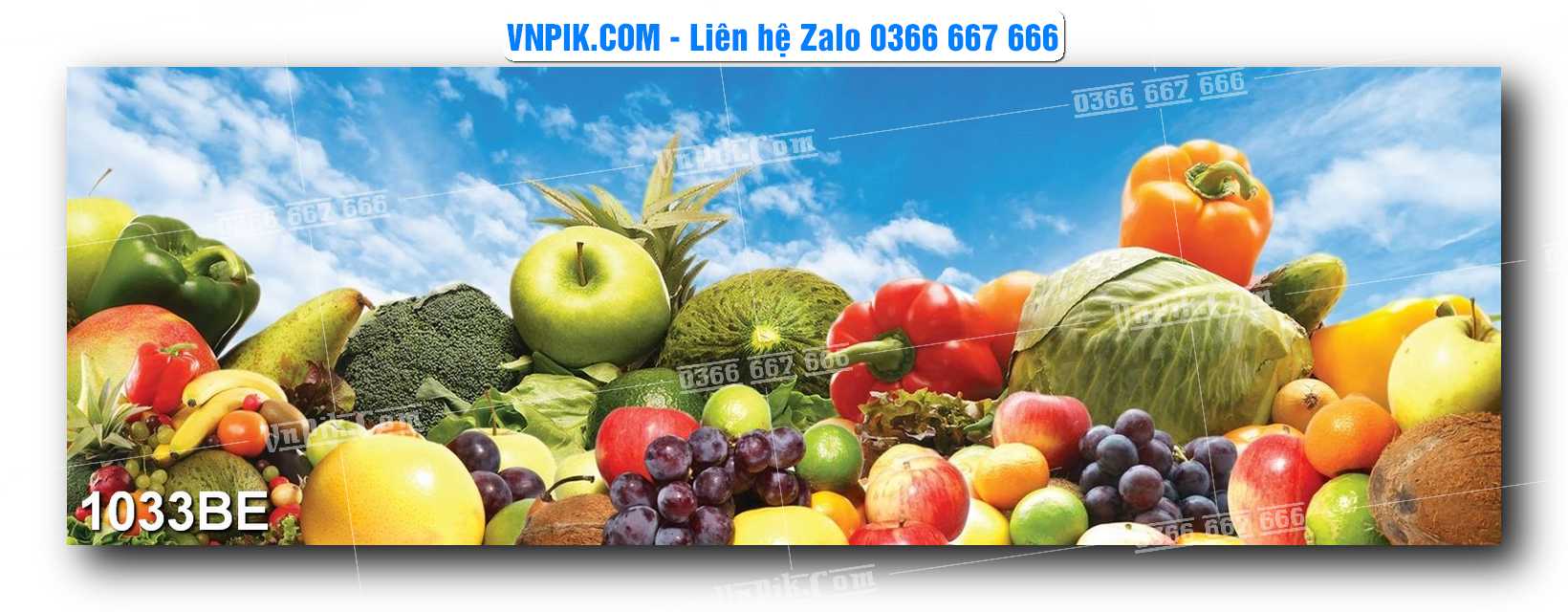 Tranh treo tường trang trí phòng bếp đẹp mã 1033BE