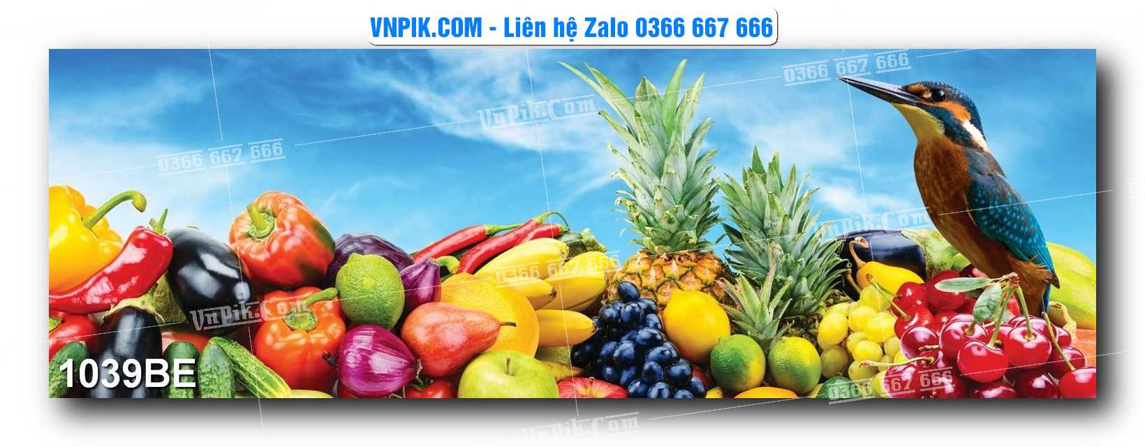Tranh treo tường trang trí phòng bếp đẹp mã 1039BE