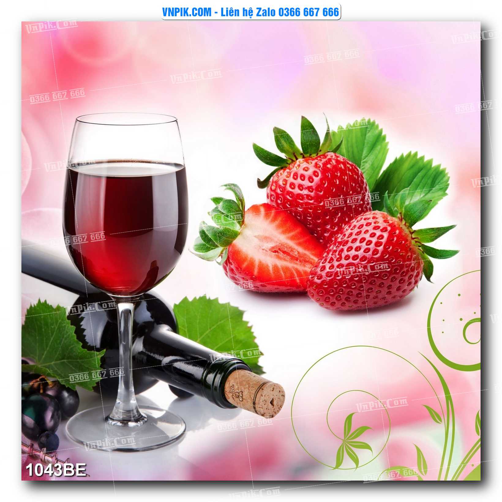 Tranh treo tường trang trí phòng bếp đẹp mã 1043BE