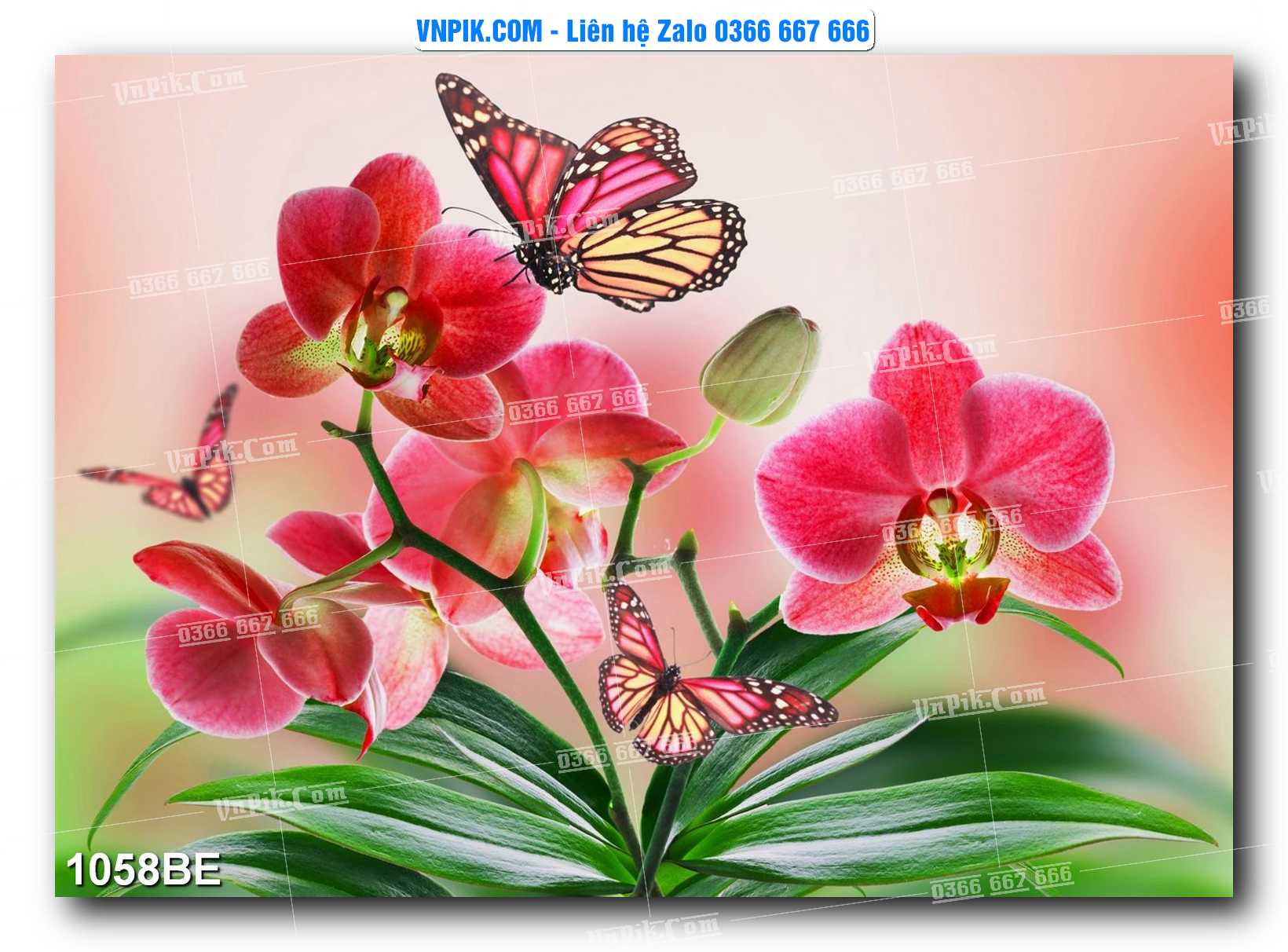 Tranh treo tường trang trí phòng bếp đẹp mã 1058BE