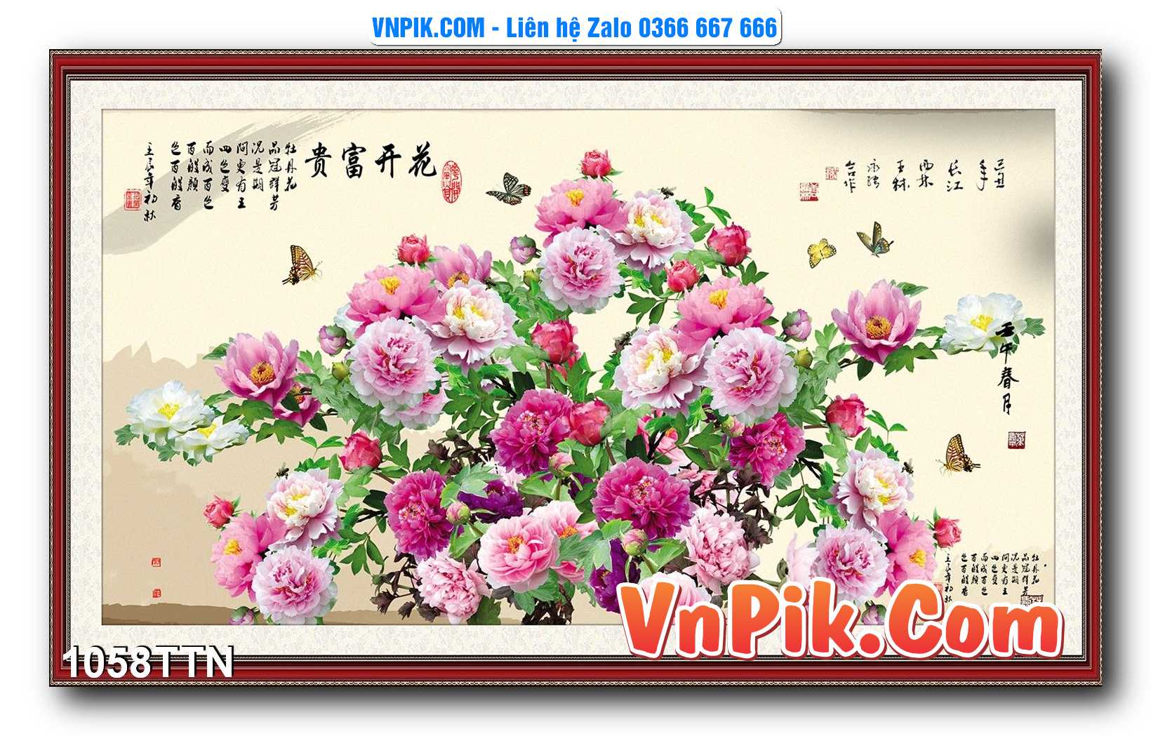 Tranh thác nước – Tranh phong thủy – Tranh treo tường mã 1058TTN