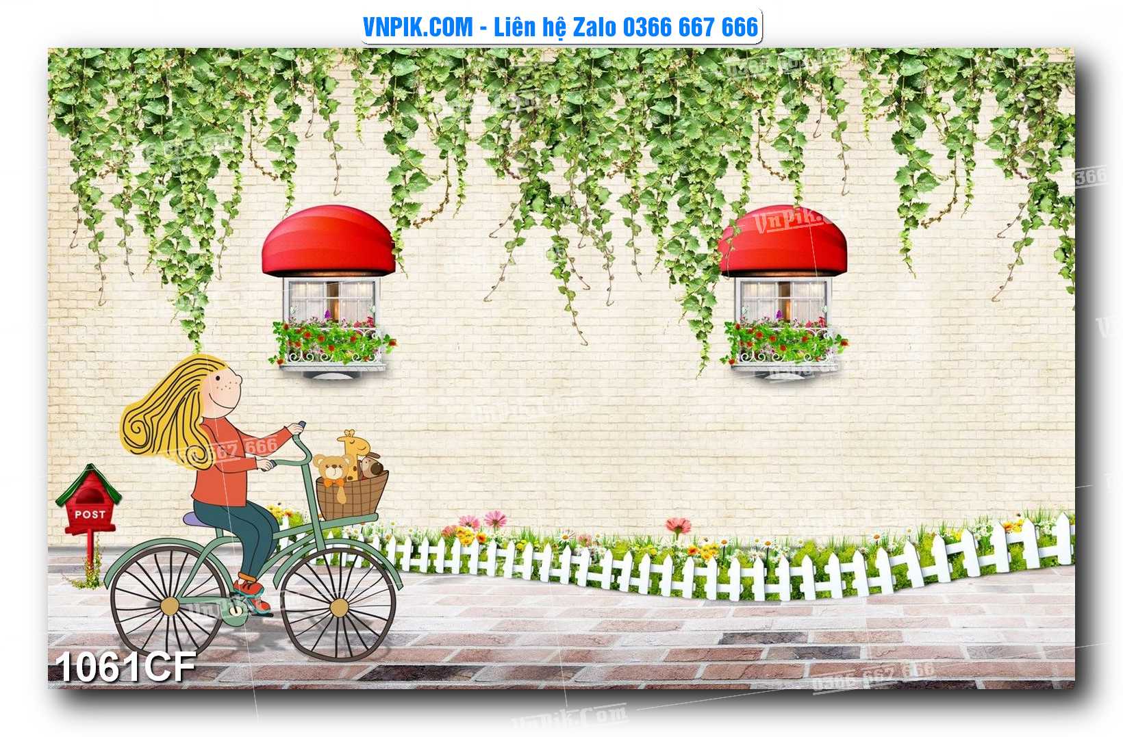 Tranh tường trang trí quán cà phê – trà chanh – trà sữa mã 1061CF
