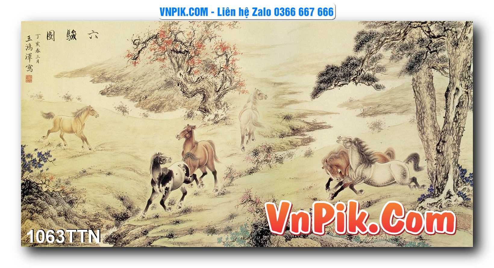 Tranh thác nước – Tranh phong thủy – Tranh treo tường mã 1063TTN
