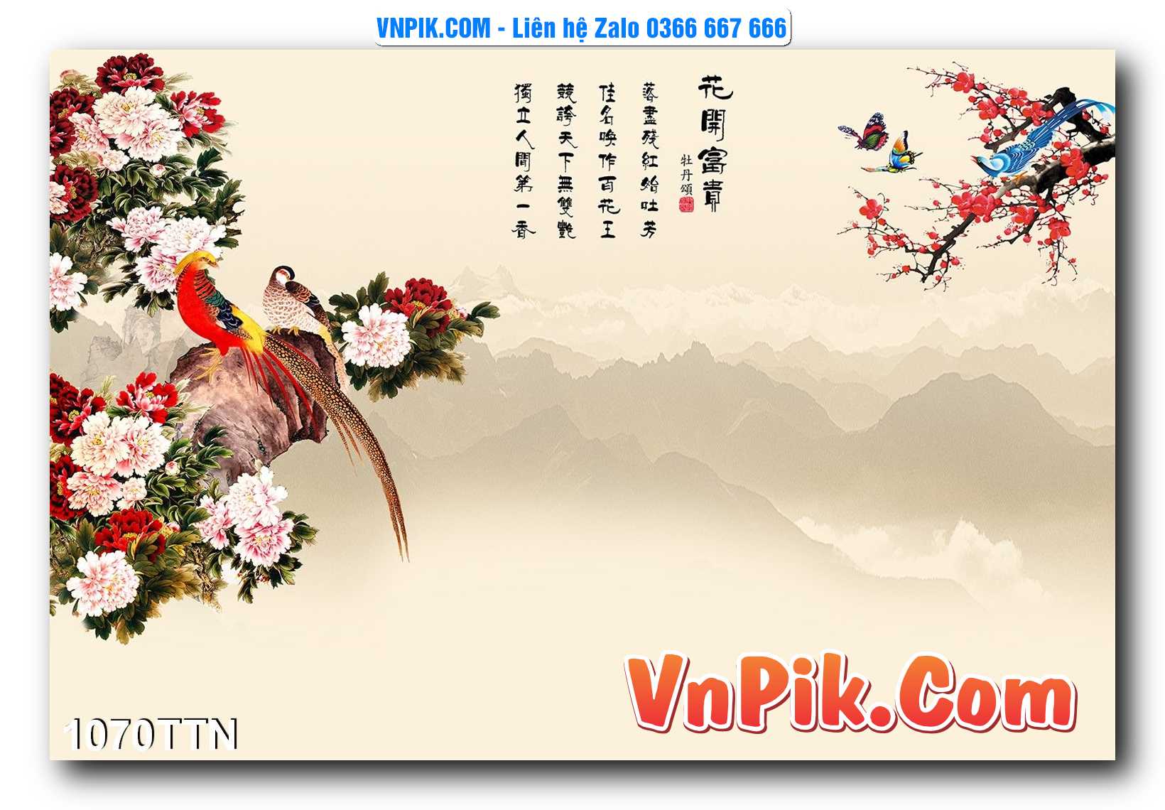 Tranh thác nước – Tranh phong thủy – Tranh treo tường mã 1070TTN