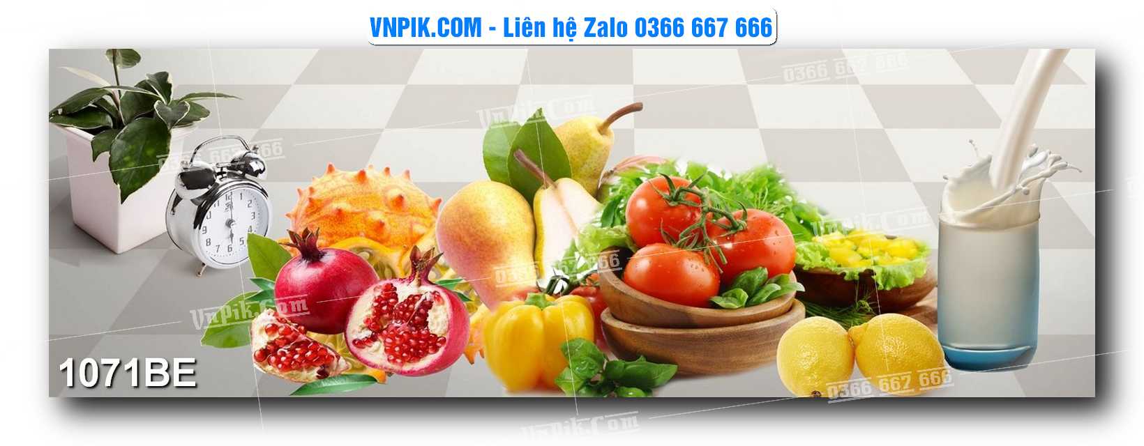 Tranh treo tường trang trí phòng bếp đẹp mã 1071BE