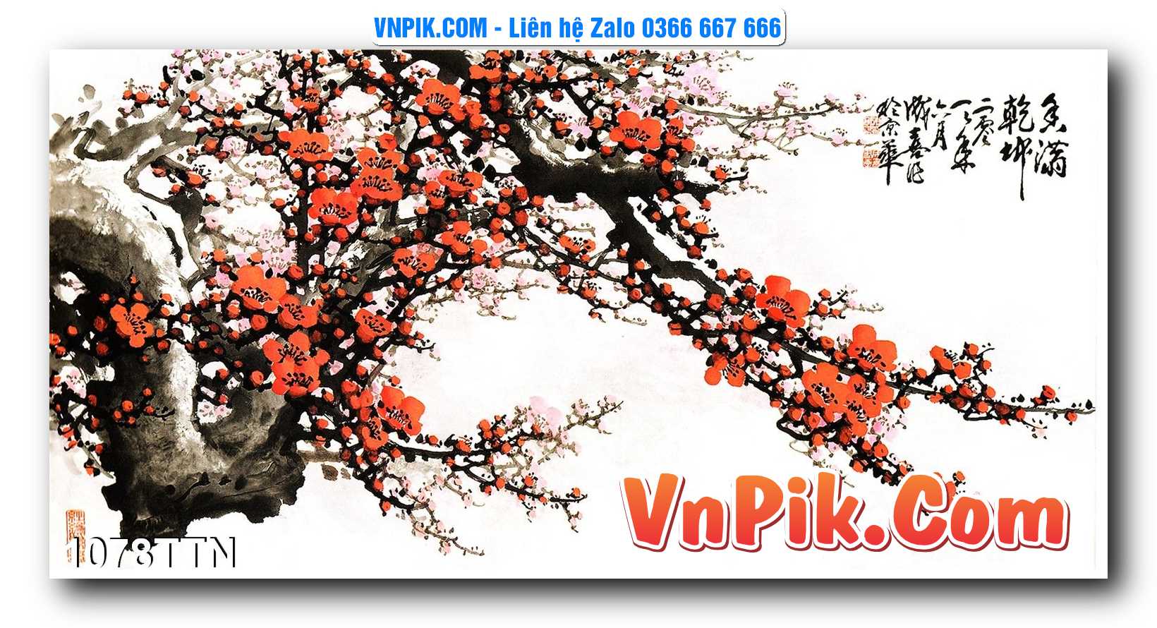 Tranh thác nước – Tranh phong thủy – Tranh treo tường mã 1078TTN