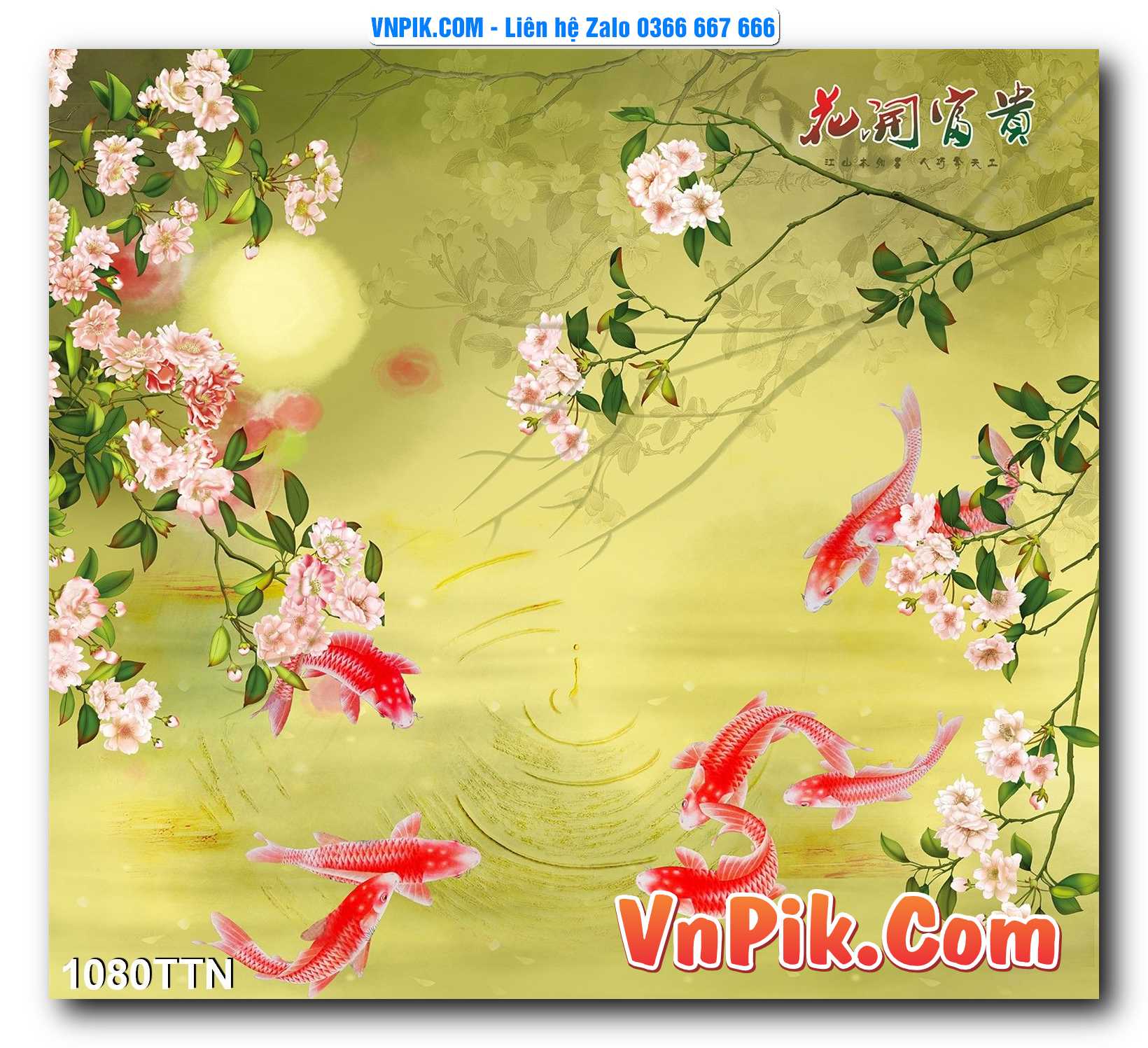 Tranh thác nước – Tranh phong thủy – Tranh treo tường mã 1080TTN