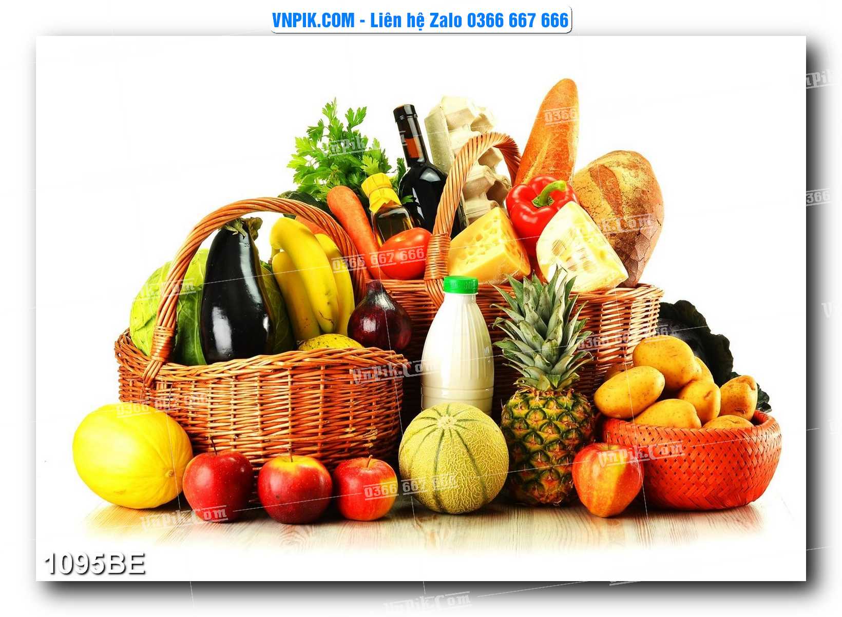 Tranh treo tường trang trí phòng bếp đẹp mã 1095BE