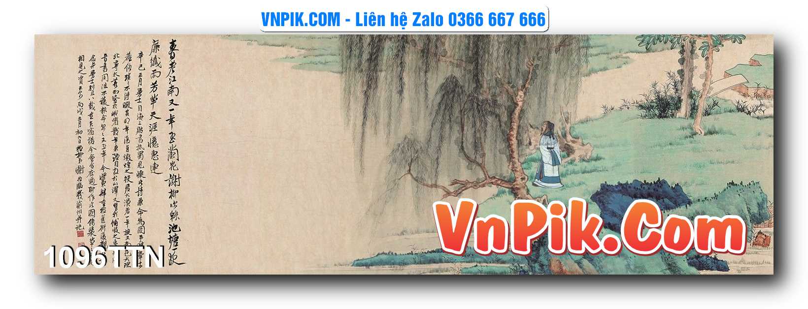 Tranh thác nước – Tranh phong thủy – Tranh treo tường mã 1096TTN