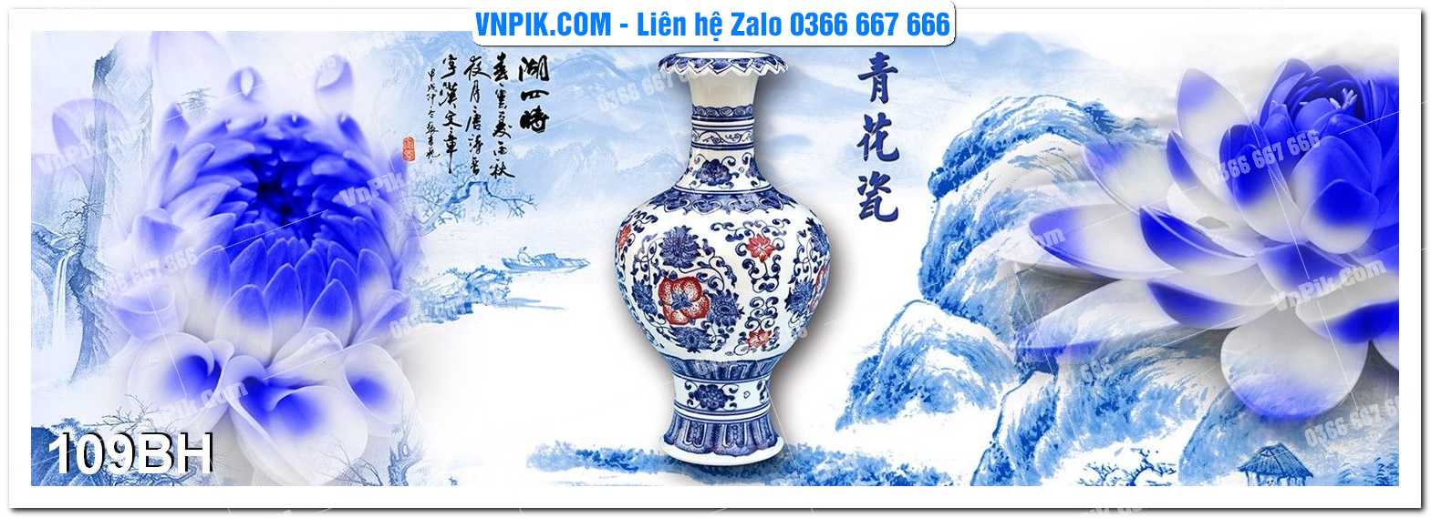 Tranh bình hoa nghệ thuật 109BH