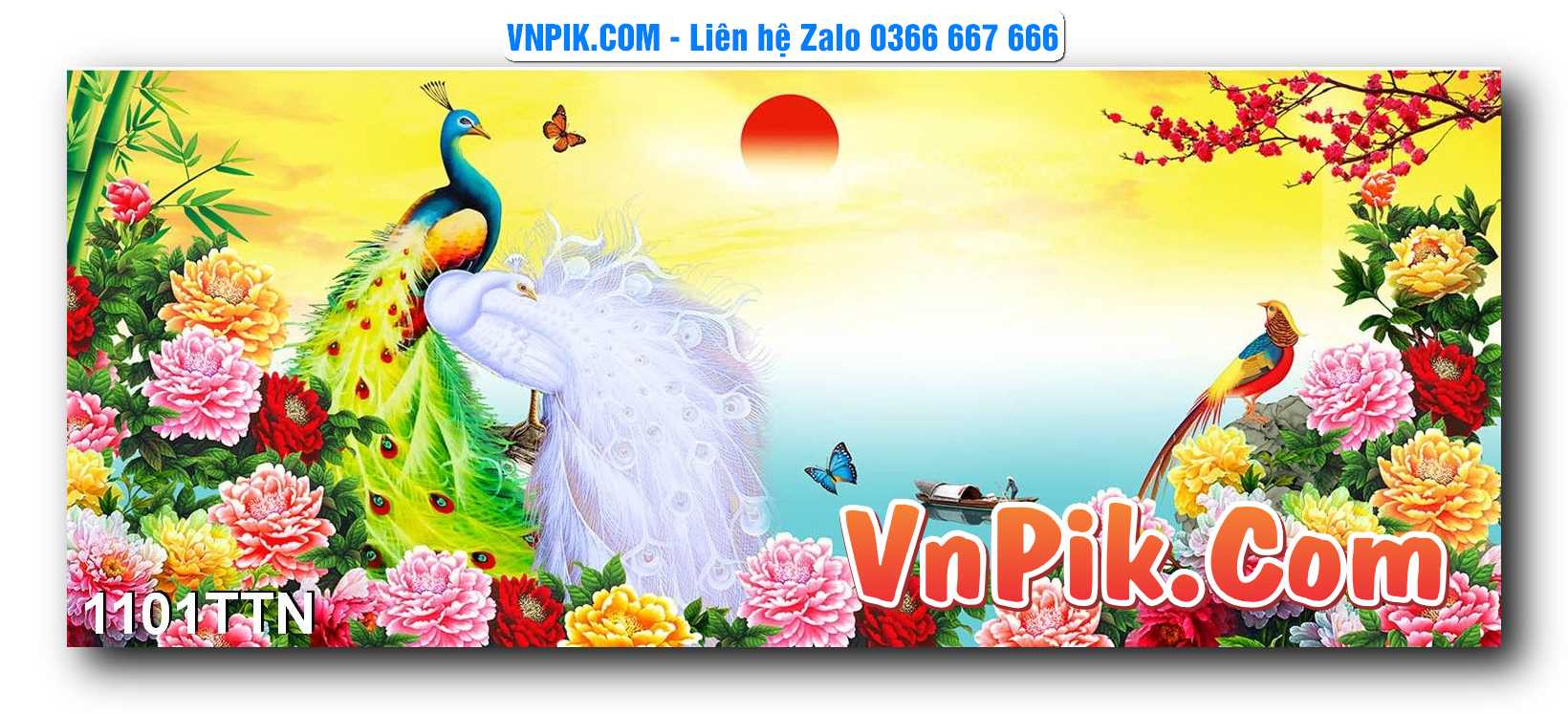 Tranh thác nước – Tranh phong thủy – Tranh treo tường mã 1101TTN