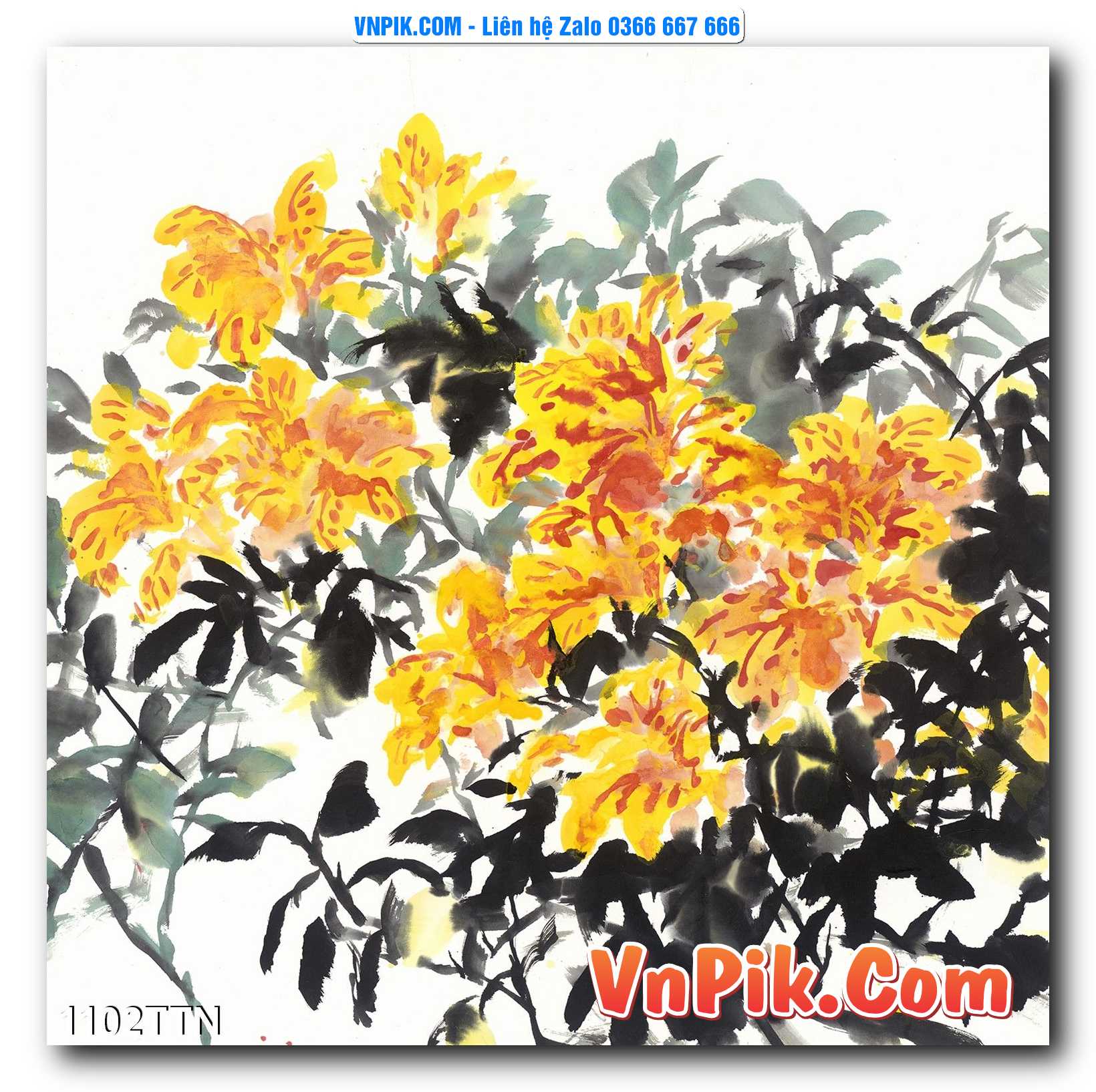 Tranh thác nước – Tranh phong thủy – Tranh treo tường mã 1102TTN