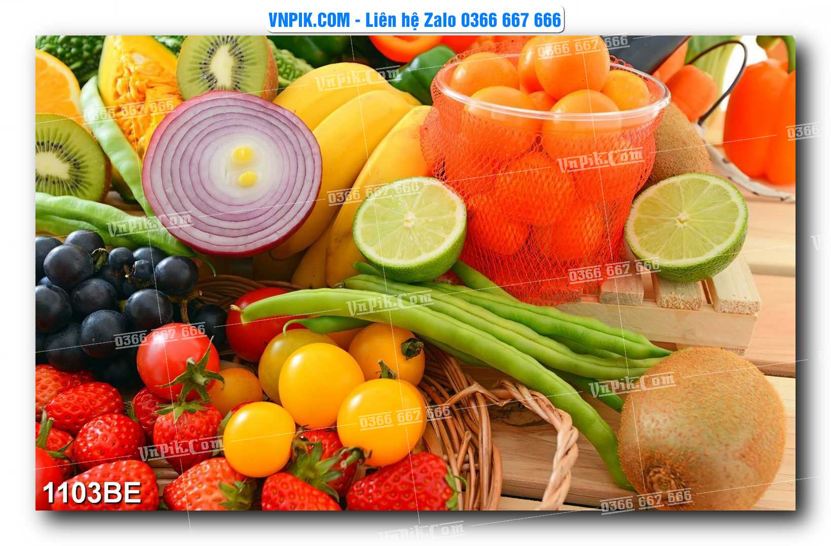 Tranh treo tường trang trí phòng bếp đẹp mã 1103BE