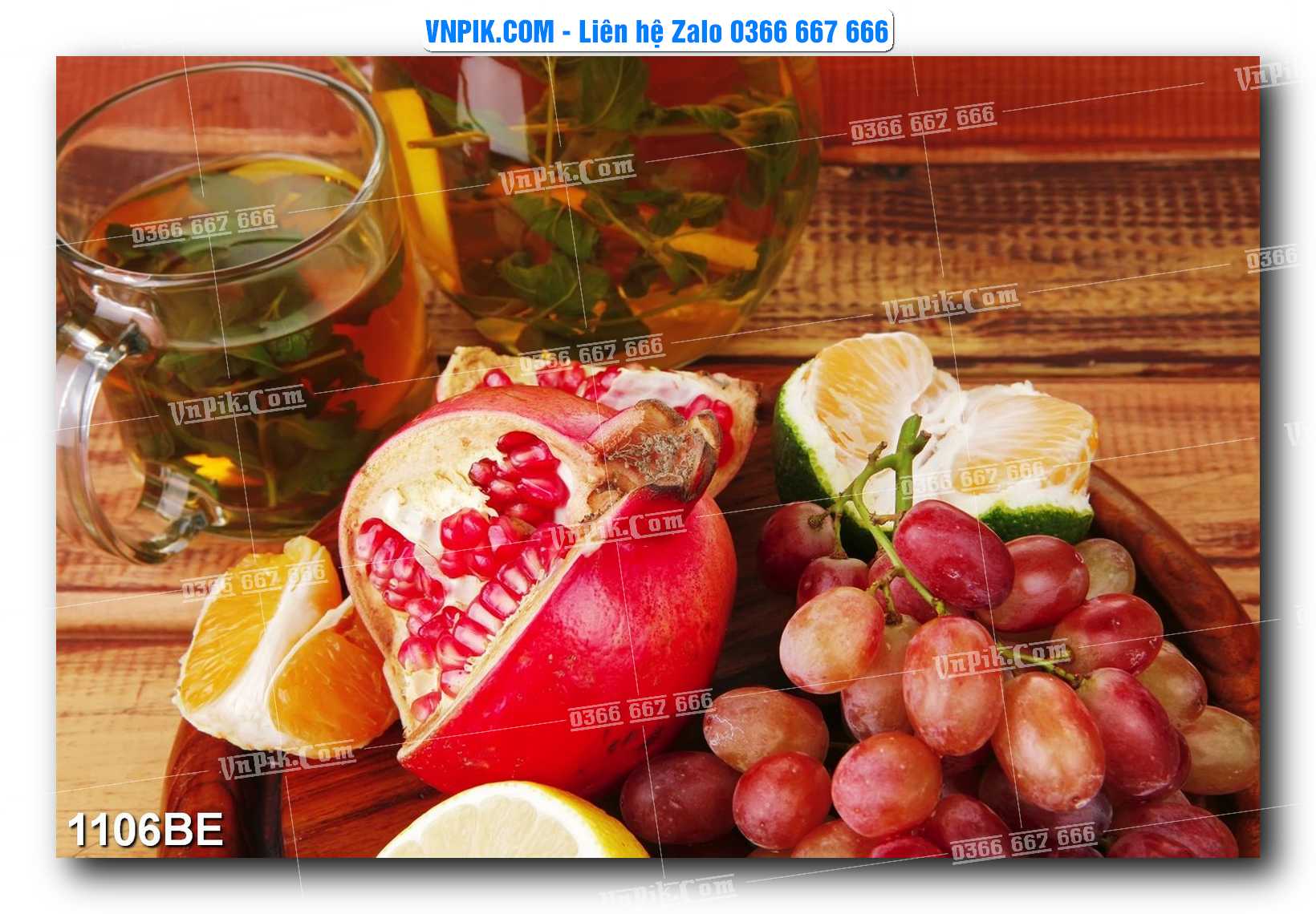 Tranh treo tường trang trí phòng bếp đẹp mã 1106BE