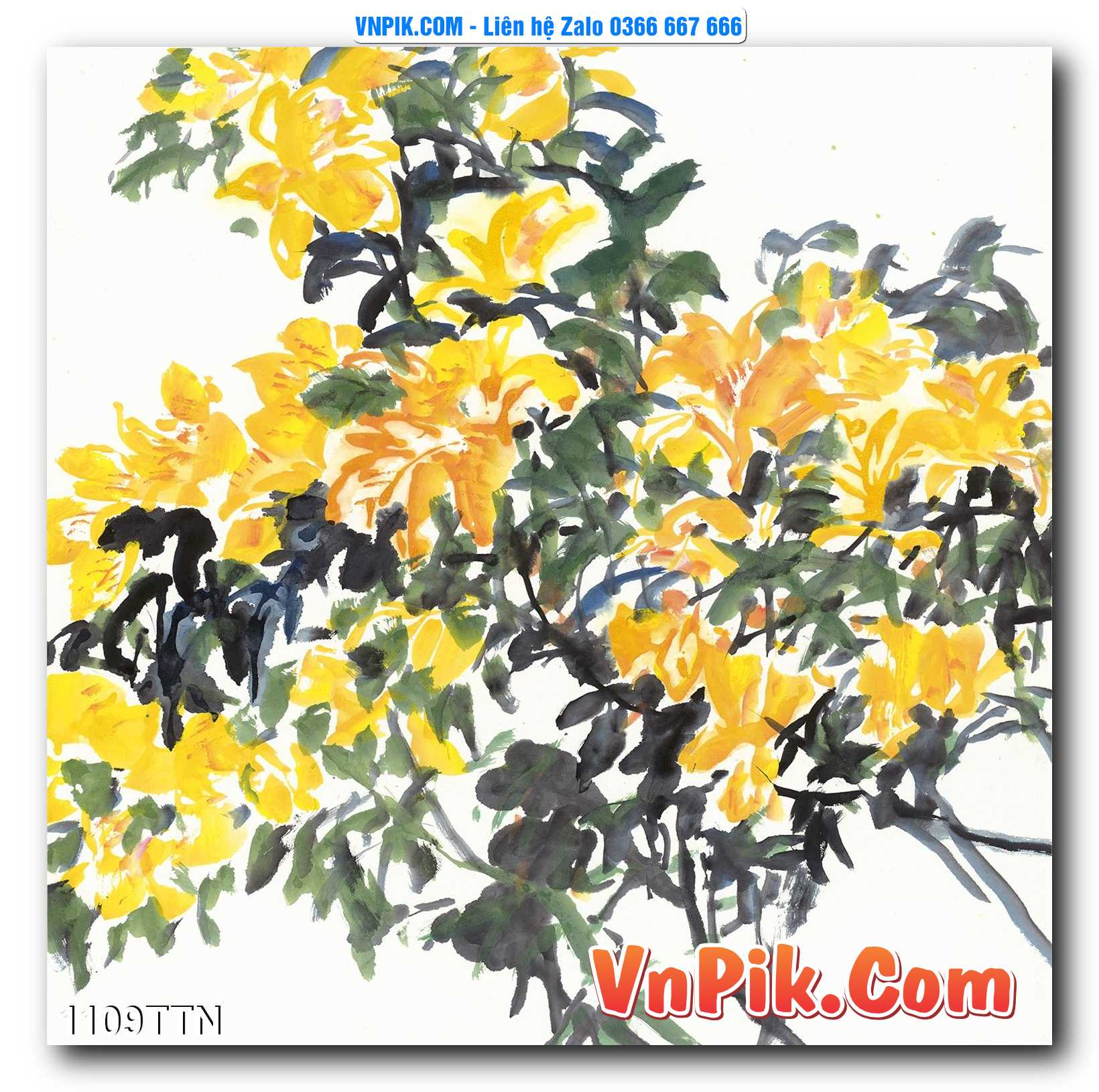 Tranh thác nước – Tranh phong thủy – Tranh treo tường mã 1109TTN
