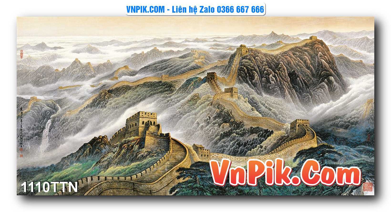 Tranh thác nước – Tranh phong thủy – Tranh treo tường mã 1110TTN