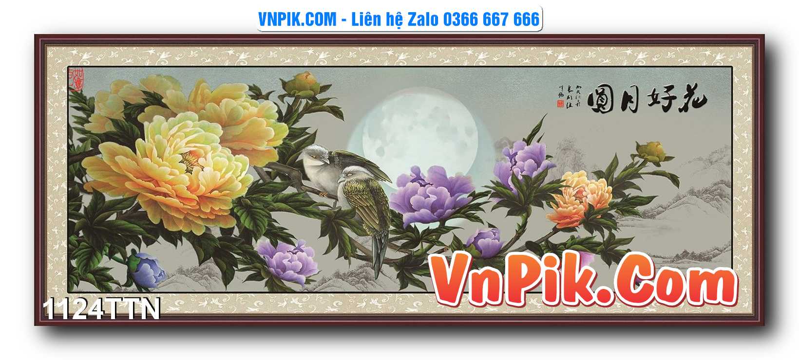 Tranh thác nước – Tranh phong thủy – Tranh treo tường mã 1124TTN