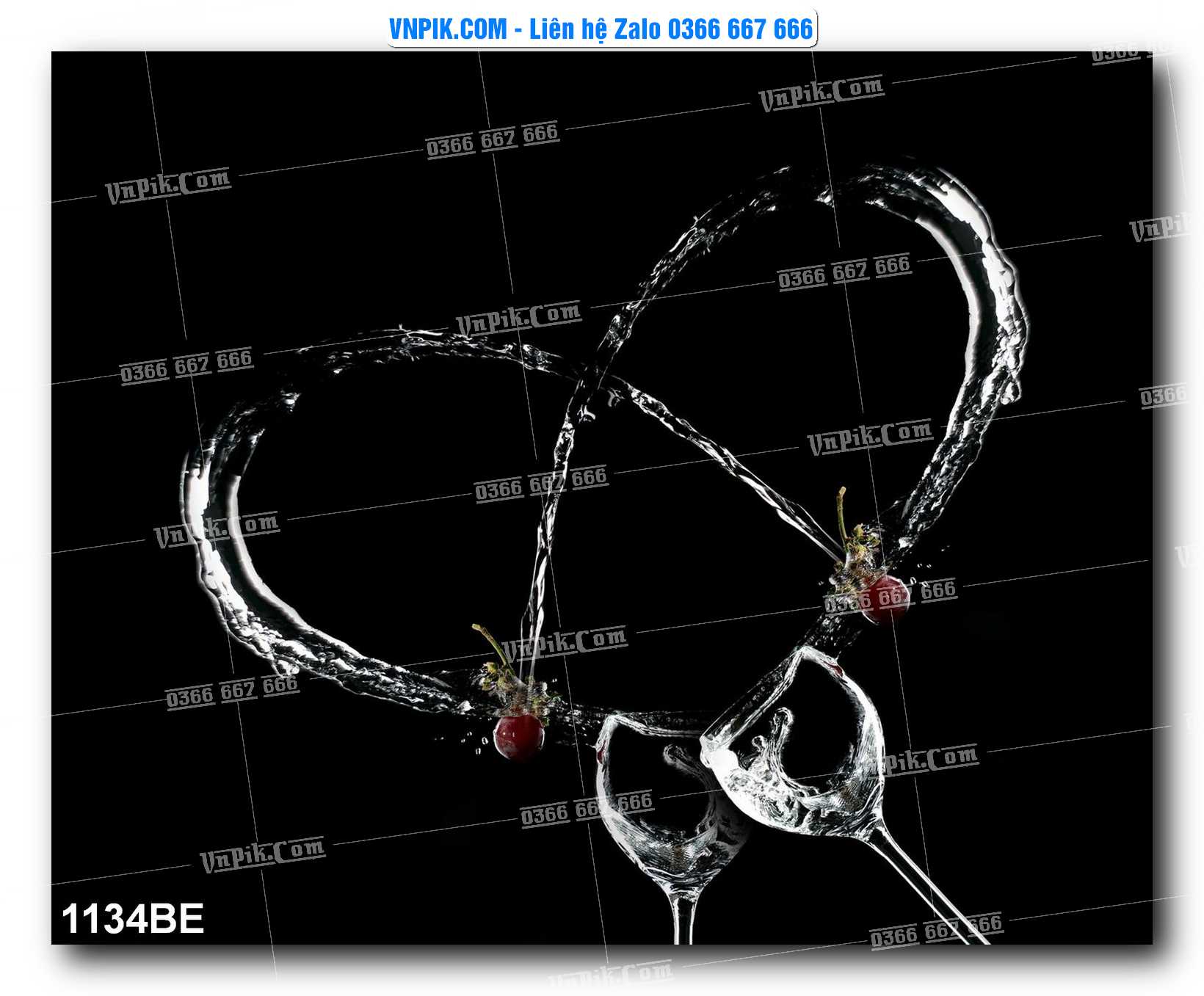Tranh treo tường trang trí phòng bếp đẹp mã 1134BE
