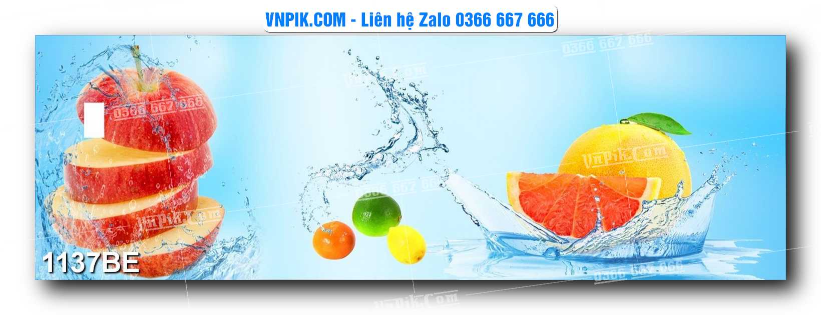 Tranh treo tường trang trí phòng bếp đẹp mã 1137BE
