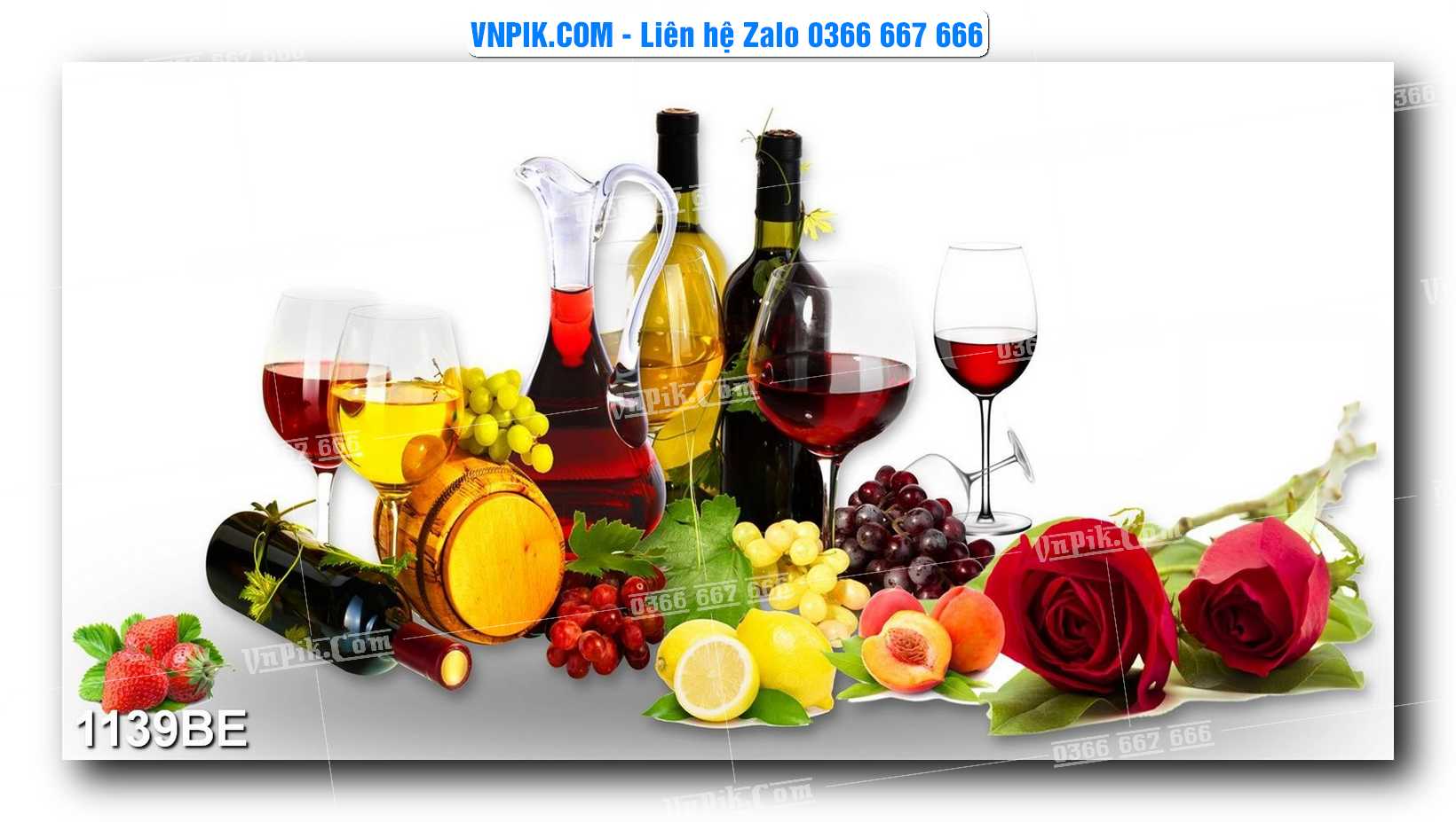 Tranh treo tường trang trí phòng bếp đẹp mã 1139BE