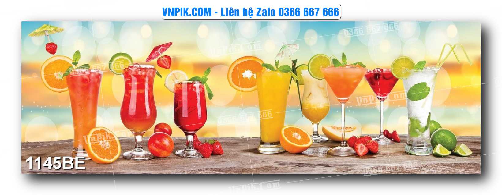 Tranh treo tường trang trí phòng bếp đẹp mã 1145BE
