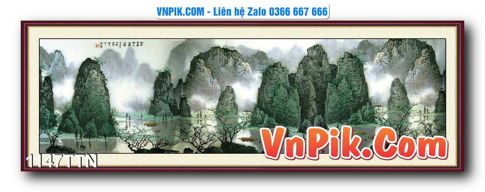 Tranh thác nước – Tranh phong thủy – Tranh treo tường mã 1147TTN