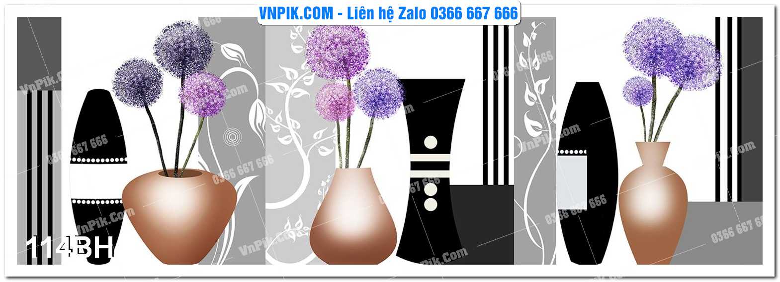 Tranh bình hoa nghệ thuật 114BH
