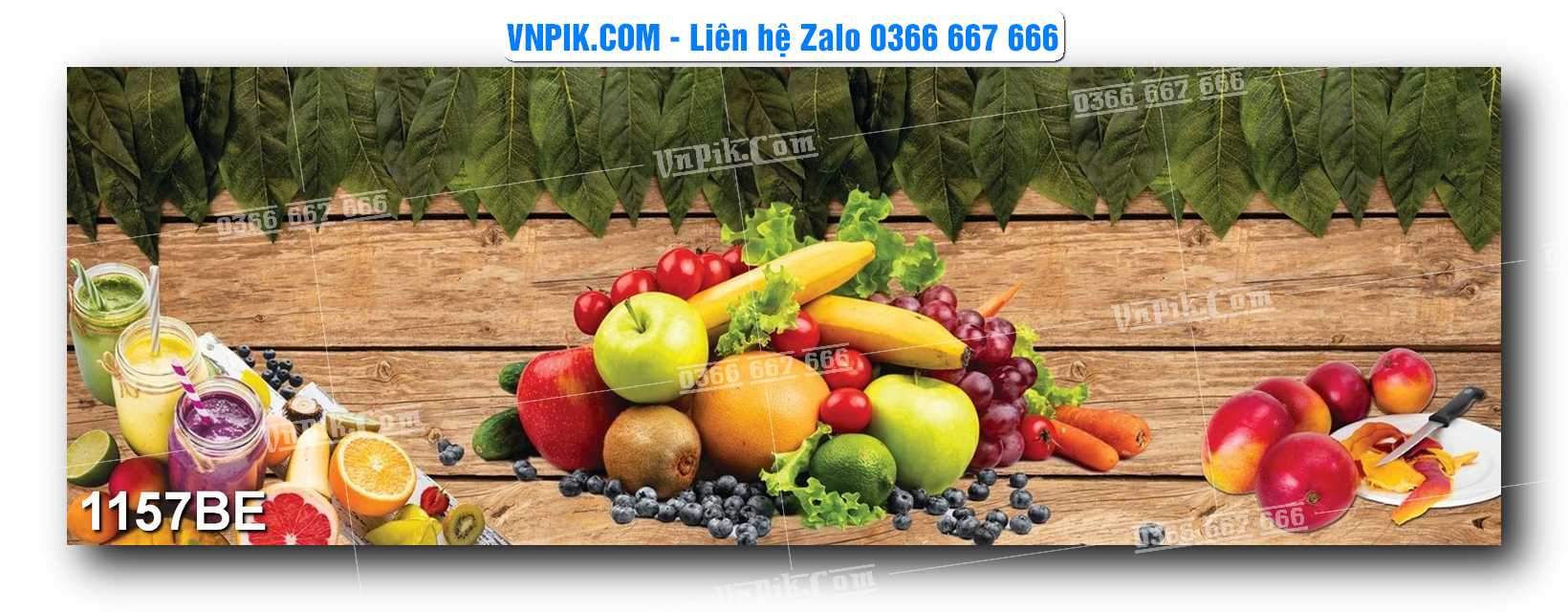 Tranh treo tường trang trí phòng bếp đẹp mã 1157BE