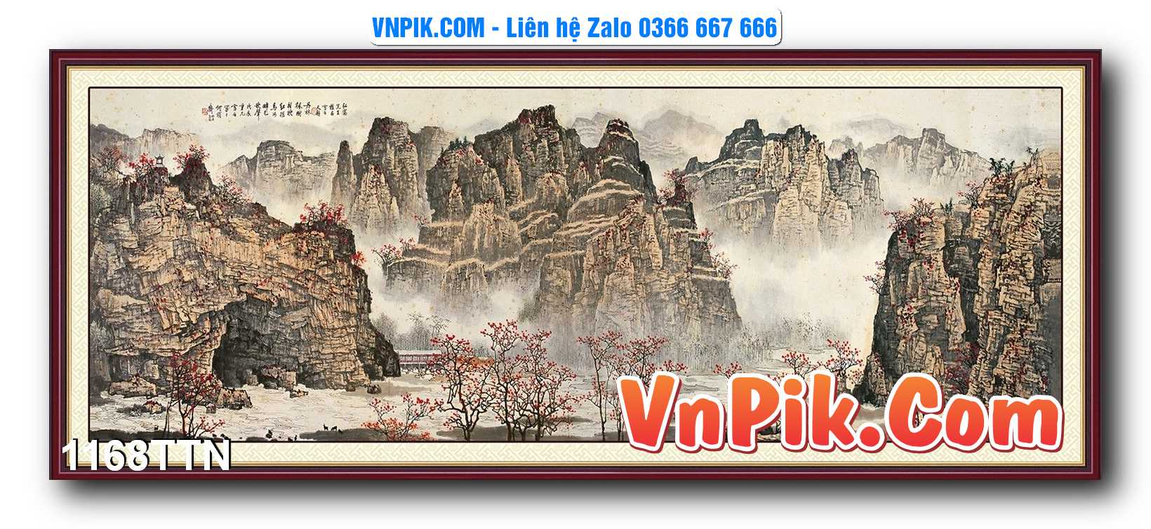 Tranh thác nước – Tranh phong thủy – Tranh treo tường mã 1168TTN