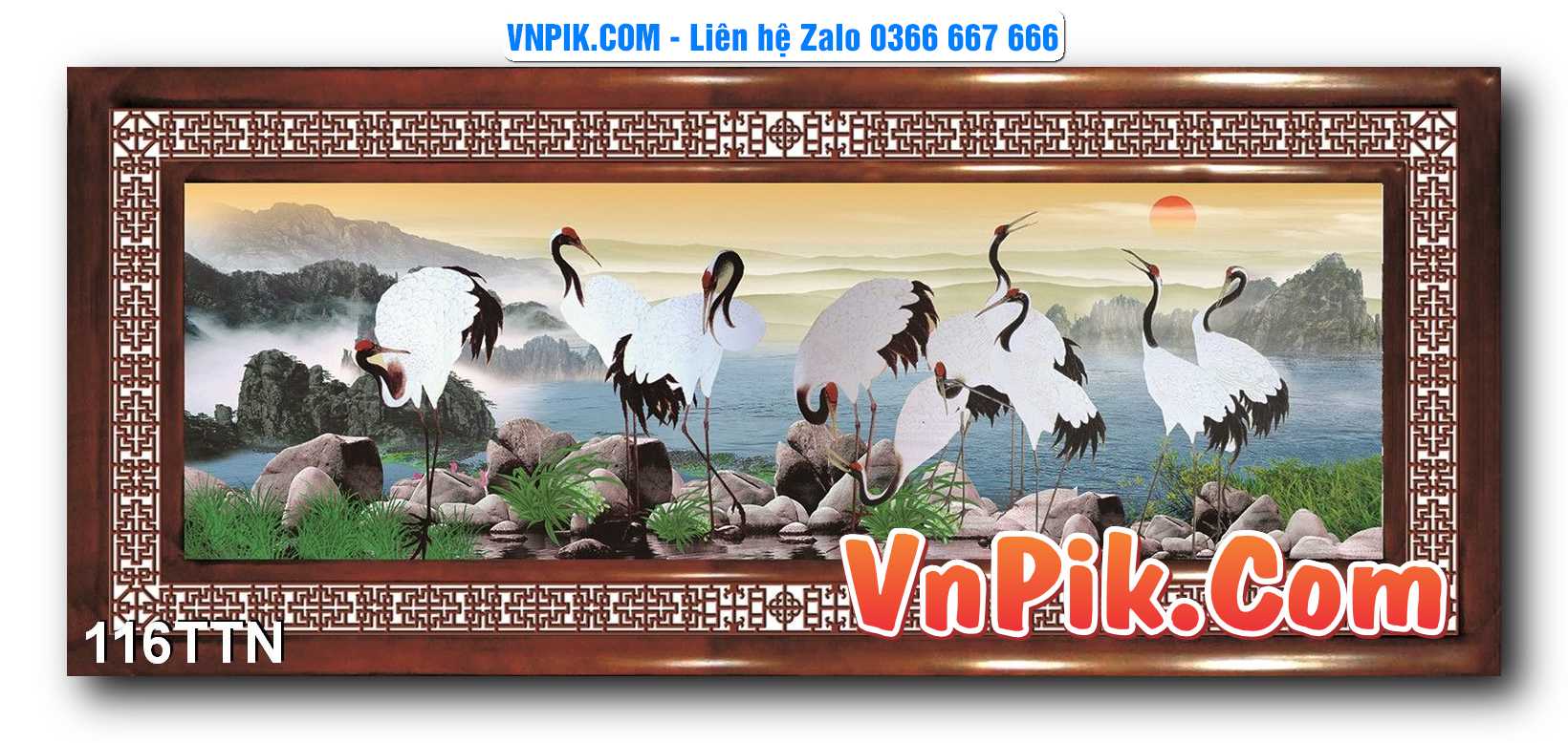 Tranh thác nước – Tranh phong thủy – Tranh treo tường mã 116TTN