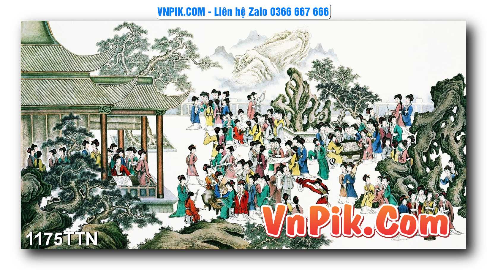 Tranh thác nước – Tranh phong thủy – Tranh treo tường mã 1175TTN