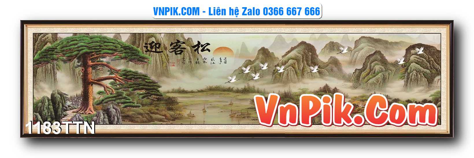 Tranh thác nước – Tranh phong thủy – Tranh treo tường mã 1183TTN