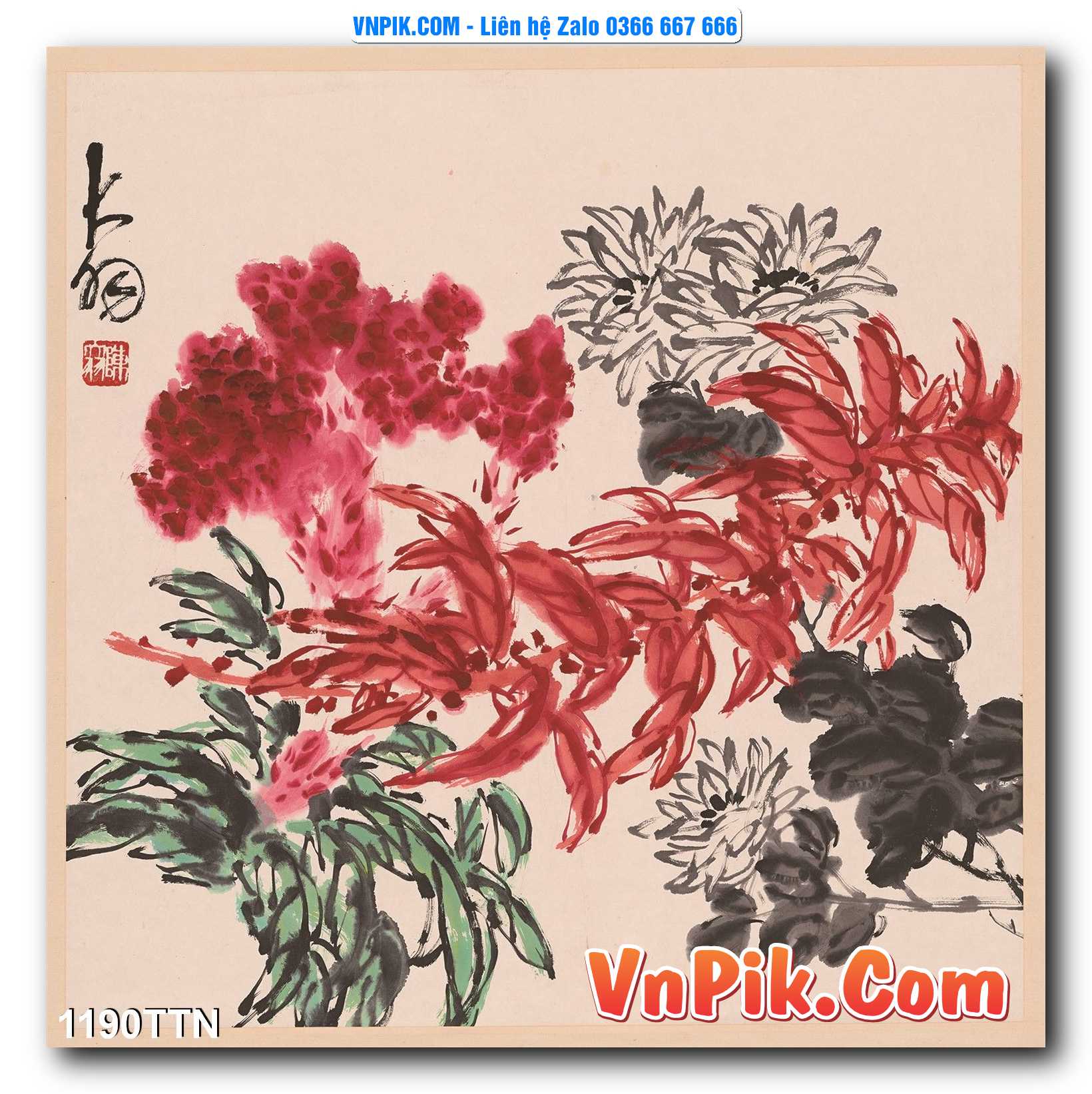 Tranh thác nước – Tranh phong thủy – Tranh treo tường mã 1190TTN