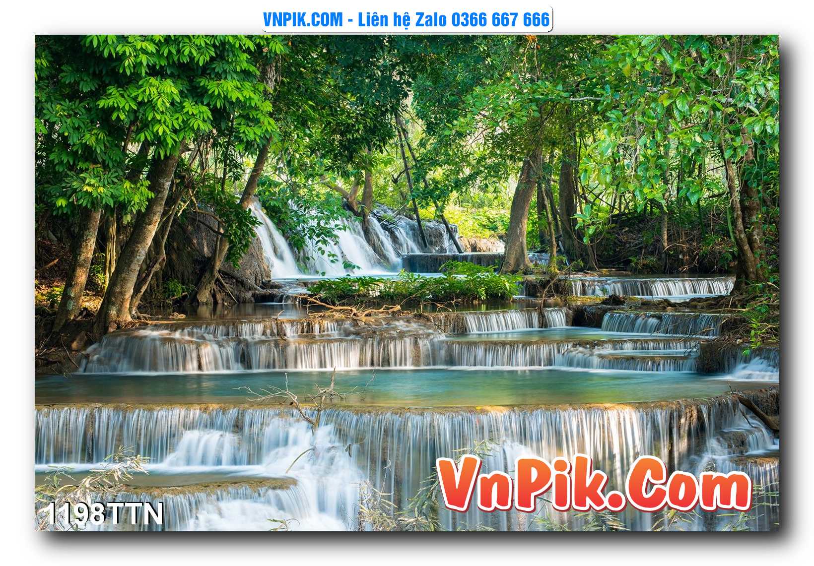 Tranh thác nước – Tranh phong thủy – Tranh treo tường mã 1198TTN