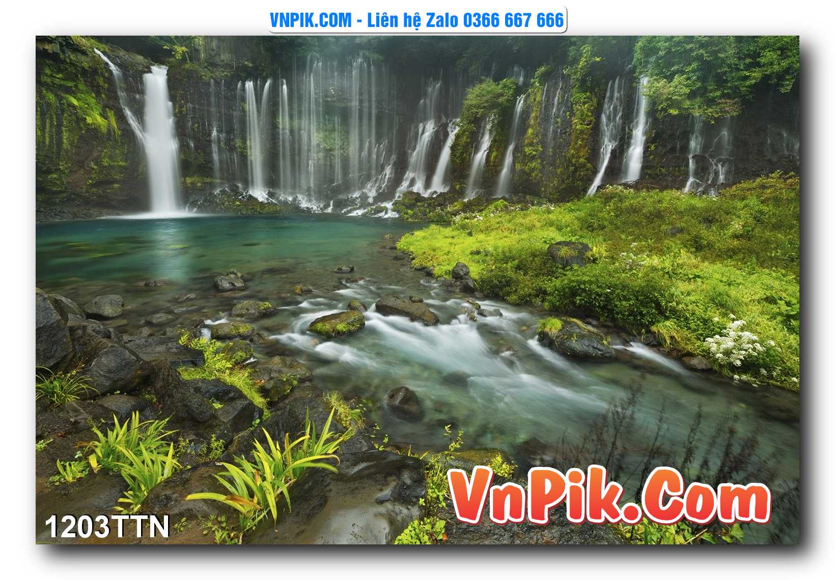 Tranh thác nước – Tranh phong thủy – Tranh treo tường mã 1203TTN