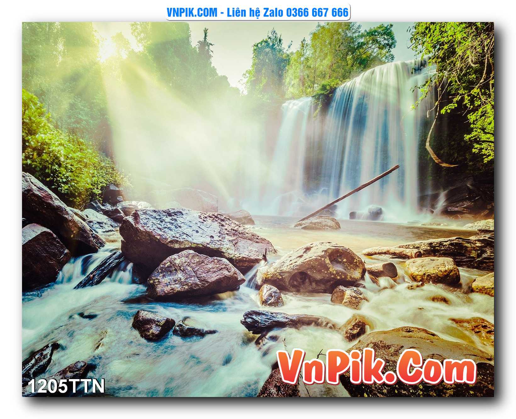Tranh thác nước – Tranh phong thủy – Tranh treo tường mã 1205TTN