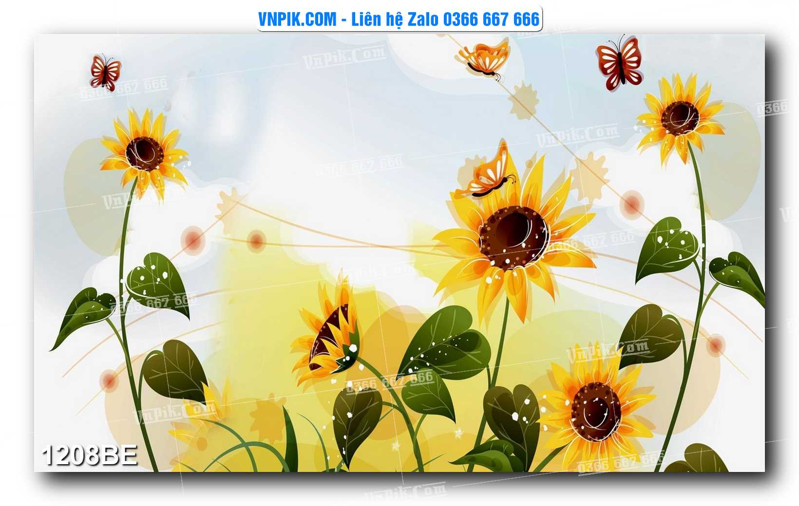 Tranh treo tường trang trí phòng bếp đẹp mã 1208BE