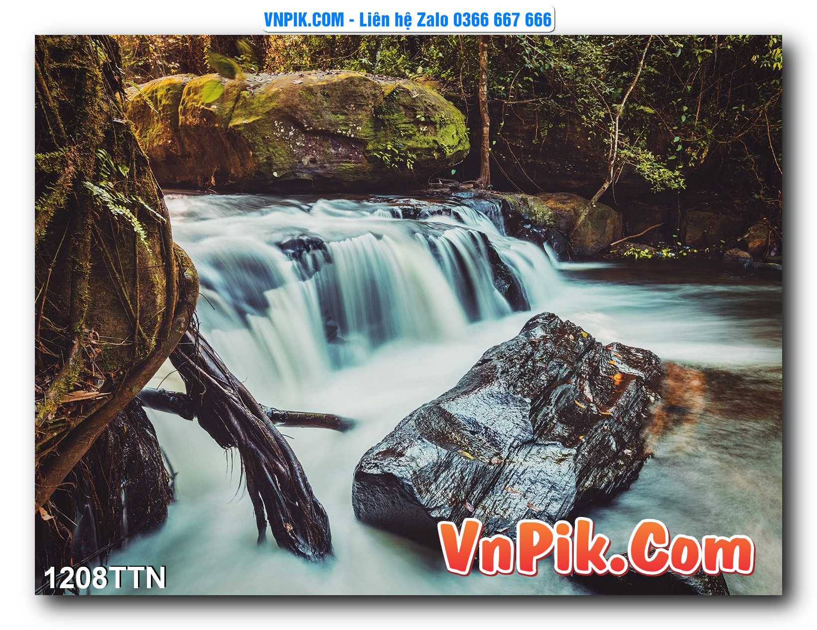 Tranh thác nước – Tranh phong thủy – Tranh treo tường mã 1208TTN