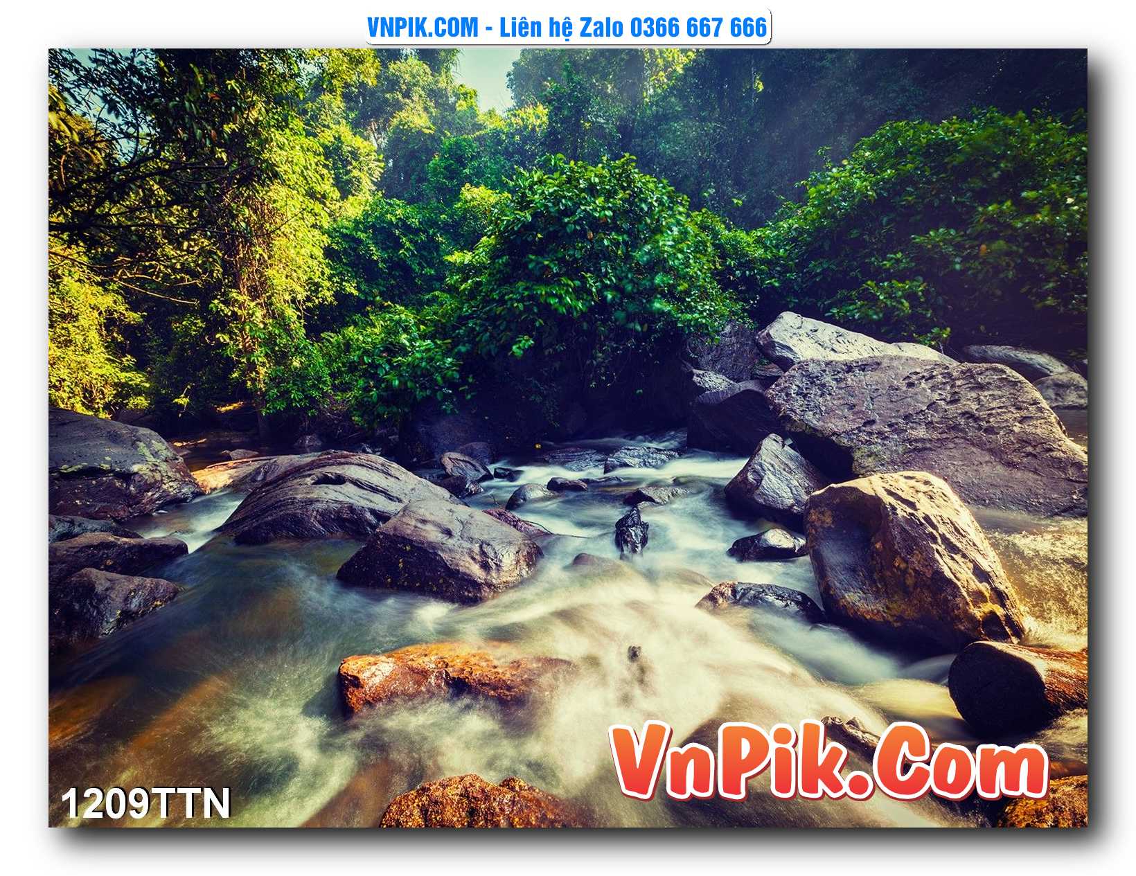 Tranh thác nước – Tranh phong thủy – Tranh treo tường mã 1209TTN