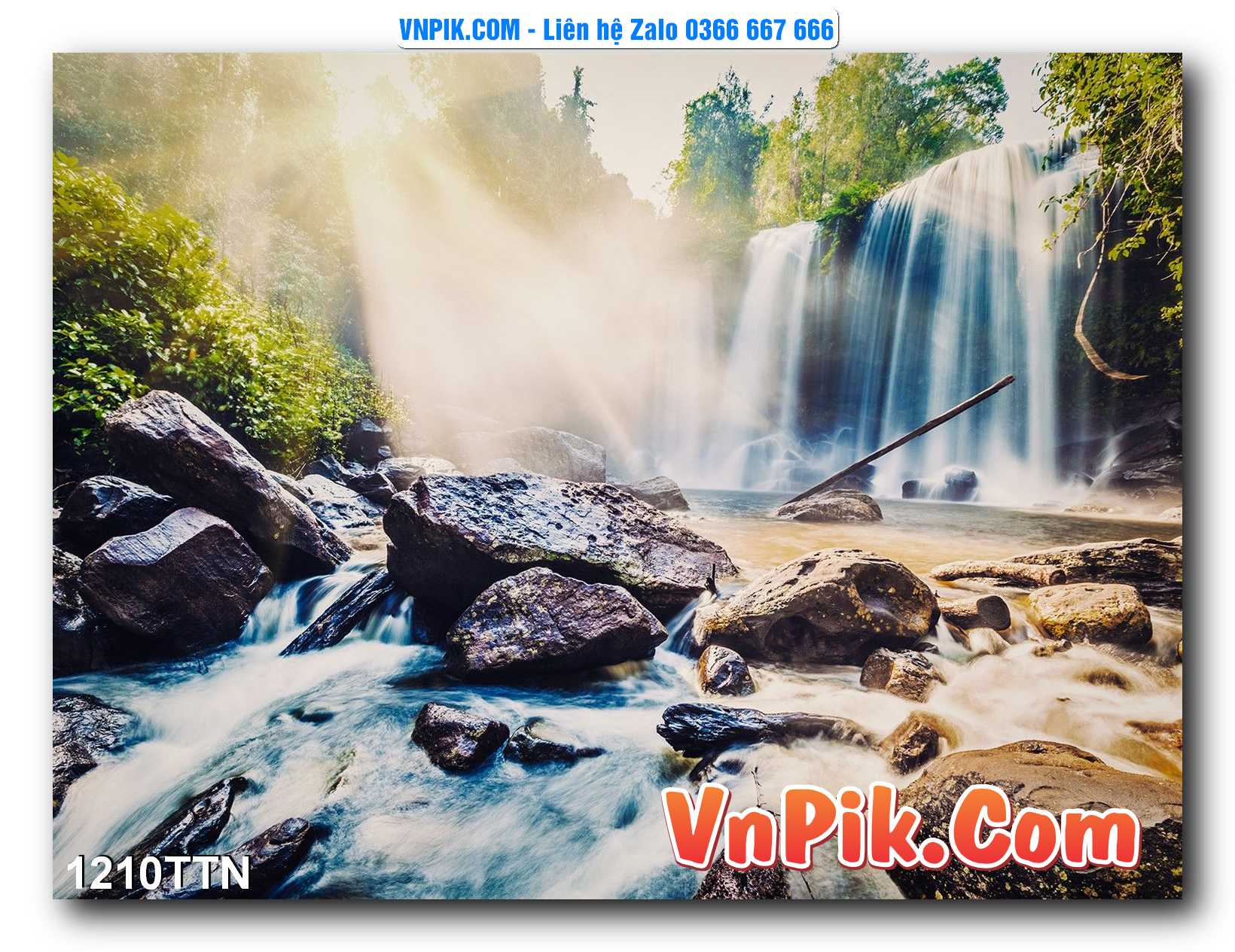 Tranh thác nước – Tranh phong thủy – Tranh treo tường mã 1210TTN