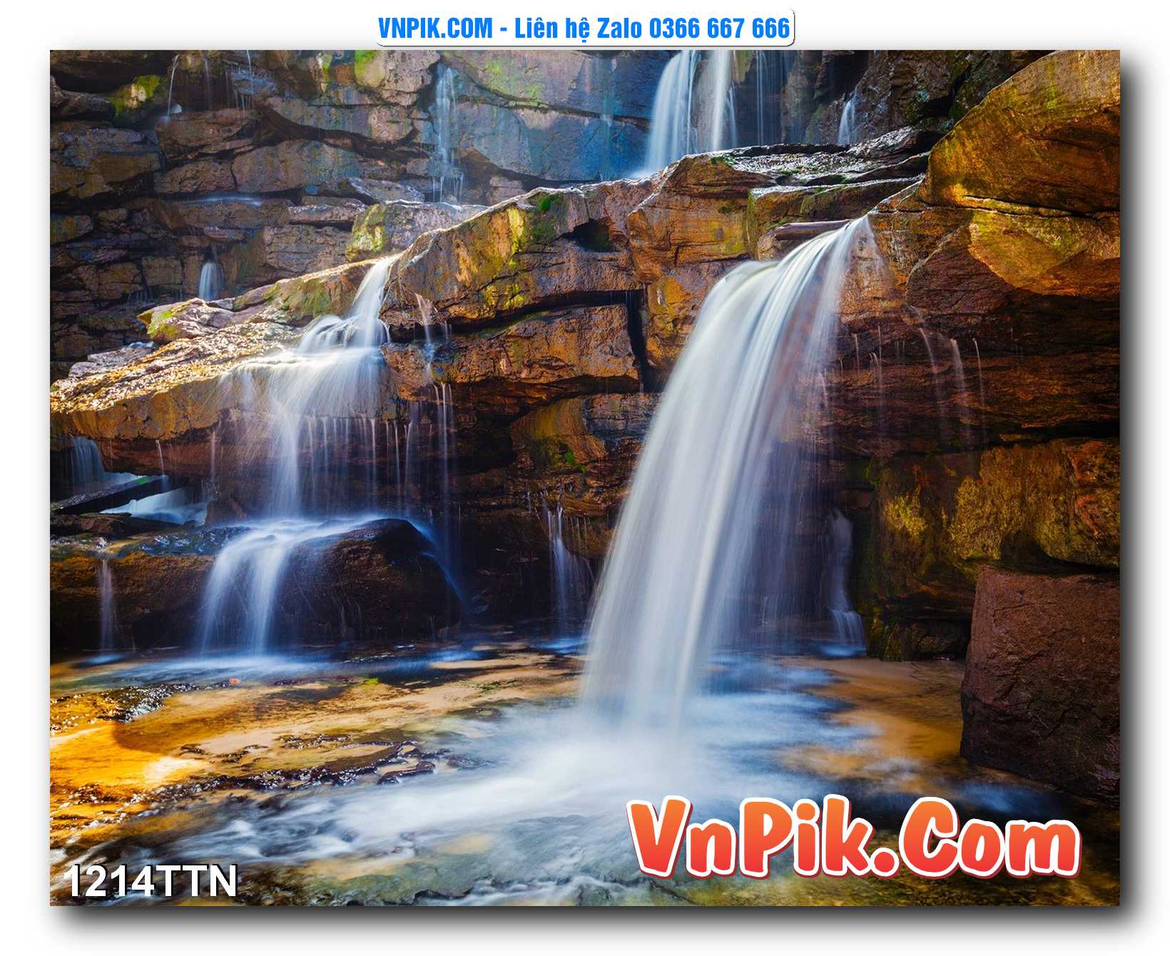 Tranh thác nước – Tranh phong thủy – Tranh treo tường mã 1214TTN