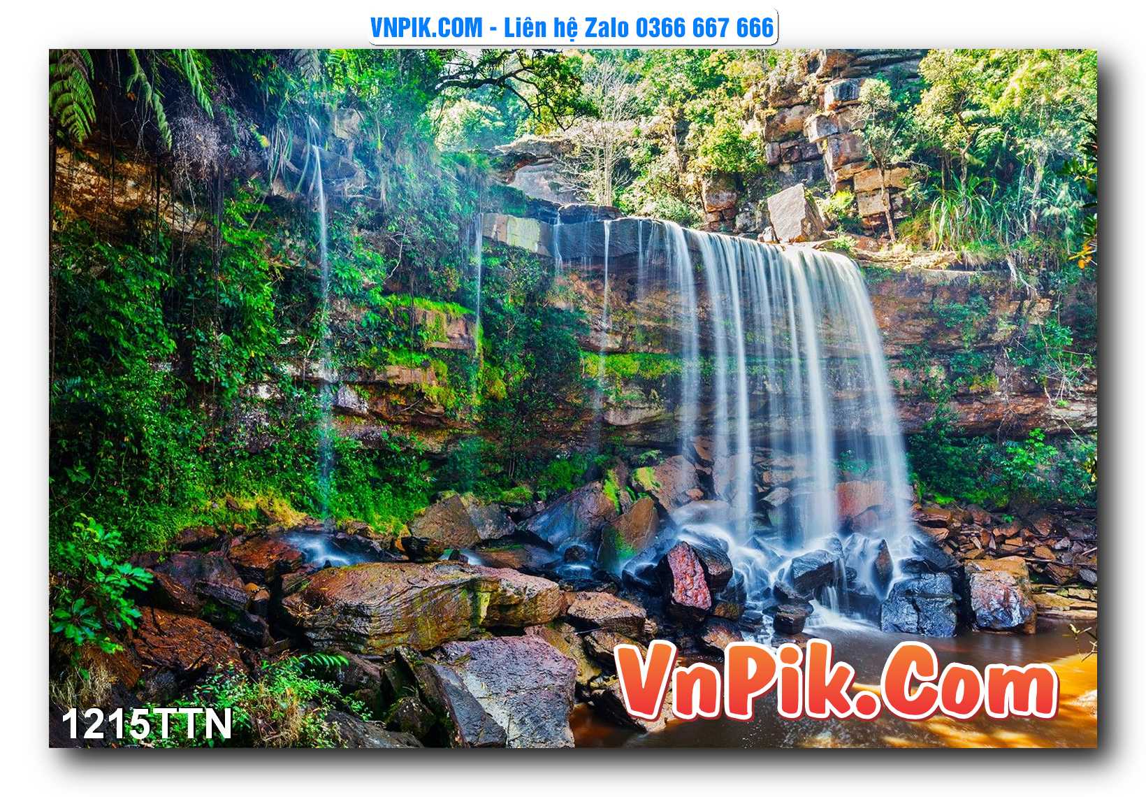Tranh thác nước – Tranh phong thủy – Tranh treo tường mã 1215TTN
