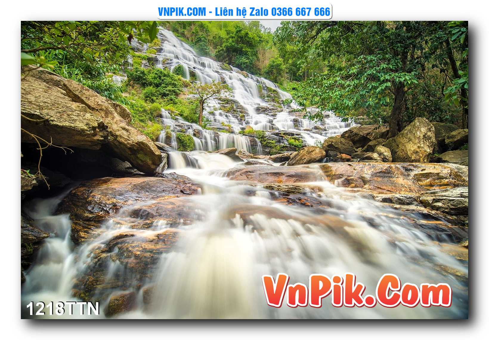 Tranh thác nước – Tranh phong thủy – Tranh treo tường mã 1218TTN